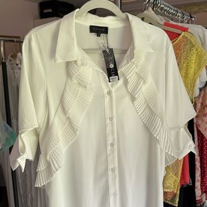 White Large Short Dress / Top